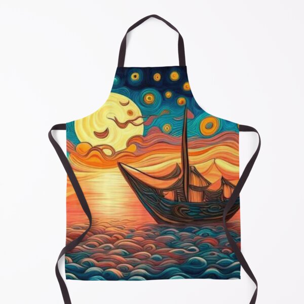 Item preview, Boat with starry sunset designed and sold by George Hutton Hunter.