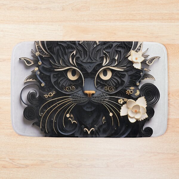 Item preview, Paper Quilling Halloween black cat designed and sold by dcrc.