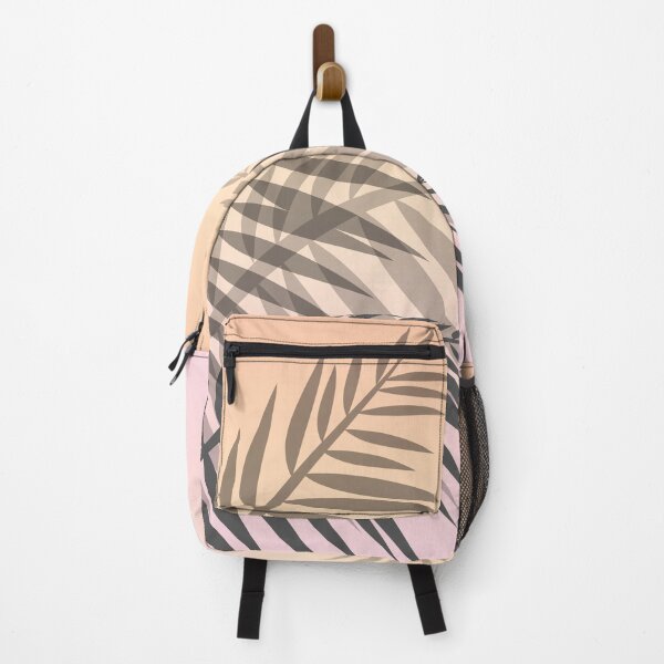 Item preview, Palm exotic jungle leaves summer sunset pastel colors pink beige blush designed and sold by fuzzyfox.