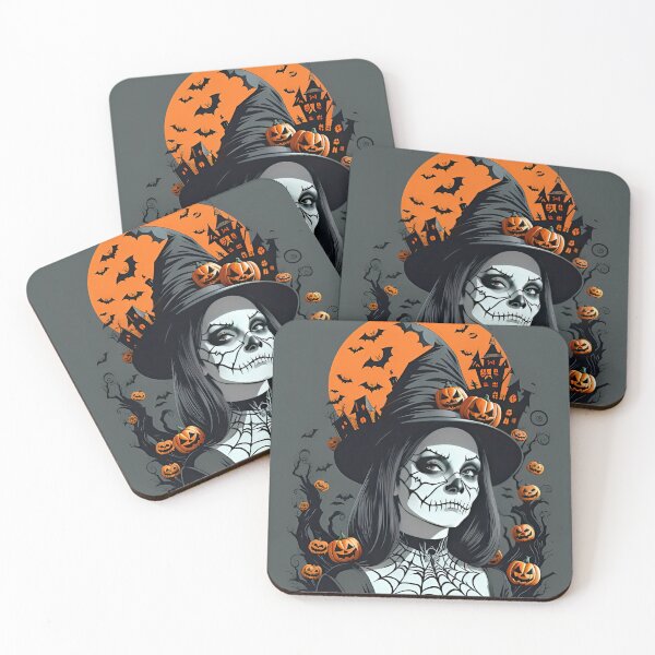 Item preview, Halloween Witch and Cackling Pumpkins designed and sold by bobbi-gyre.