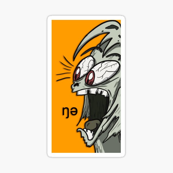 Brazim Screaming "Nguh" Sticker