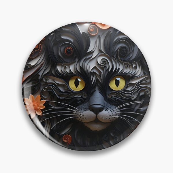 Item preview, paper quilling halloween black cat designed and sold by dcrc.
