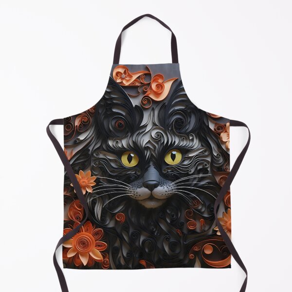 Item preview, paper quilling halloween black cat designed and sold by dcrc.