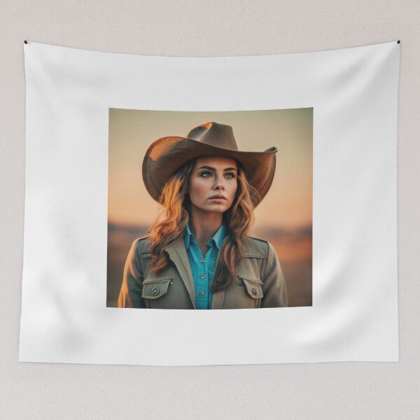 Item preview, woman with cowboy hat designed and sold by InnovaDigital.