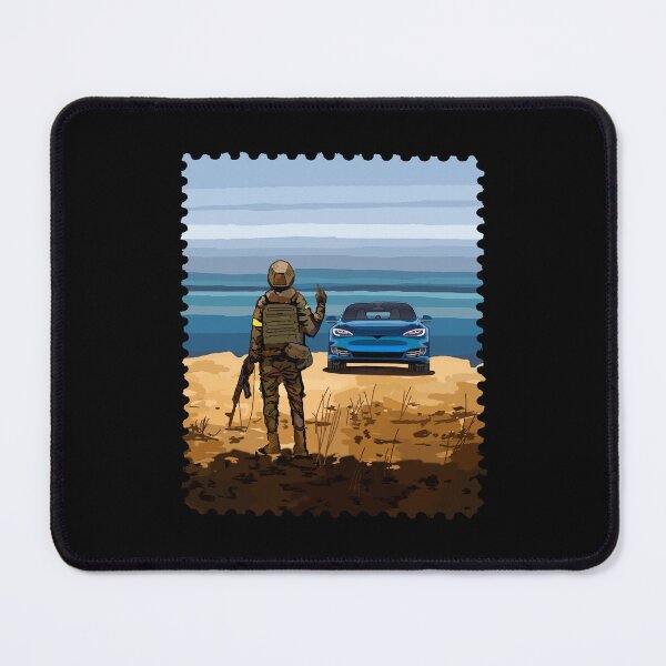Item preview, New Patriotic Postage Stamp Of Ukraine With Car designed and sold by Aide.
