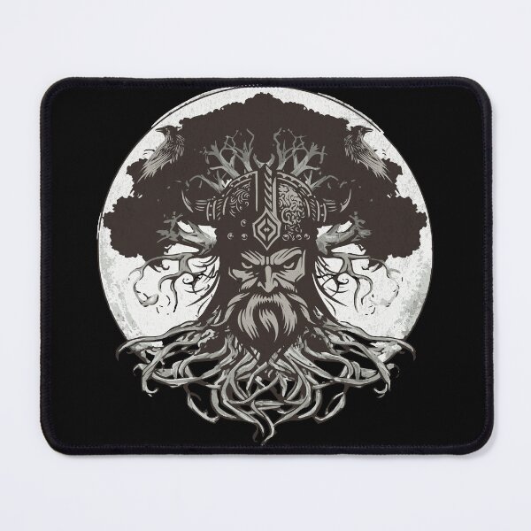Item preview, Yggdrasil Tree Of Life With Odin And His Ravens designed and sold by Khihi.