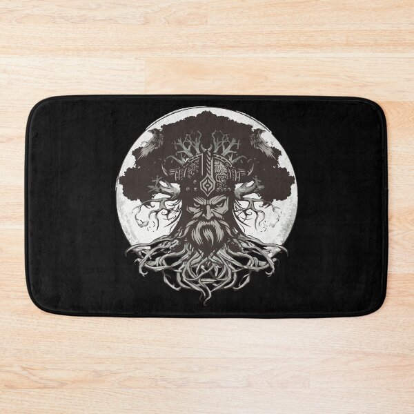 Item preview, Yggdrasil Tree Of Life With Odin And His Ravens designed and sold by Khihi.