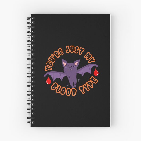 Item preview, You’re Just my Blood Type | Cute Bat with Bloody Fangs designed and sold by Kimochi-Shop.