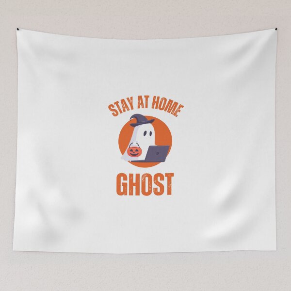 Item preview, Stay at home ghost - remote work Halloween. designed and sold by onum2018.