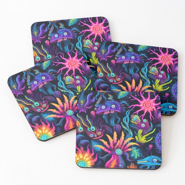 Item preview, “Zen Creatures in a Neon World” designed and sold by Art-Vortex-fr.
