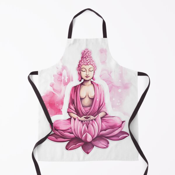 Artikelvorschau, Buddha-Statue rosa, buddhistisches Symbol, Heimdekoration entworfen und verkauft von MartynGrey.