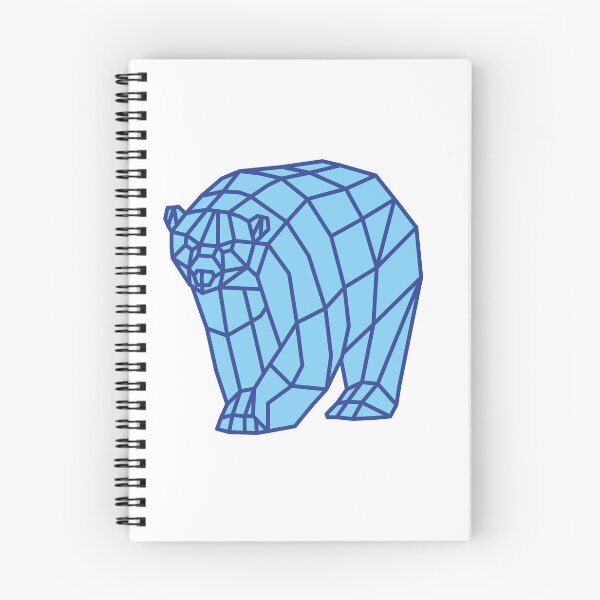 Item preview, Blue Origami Geometric Polar Bear designed and sold by shaldesign.