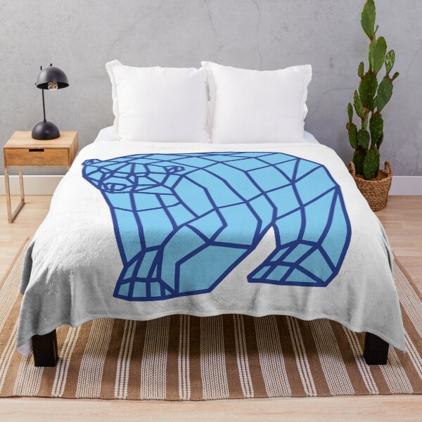 Item preview, Blue Origami Geometric Polar Bear designed and sold by shaldesign.