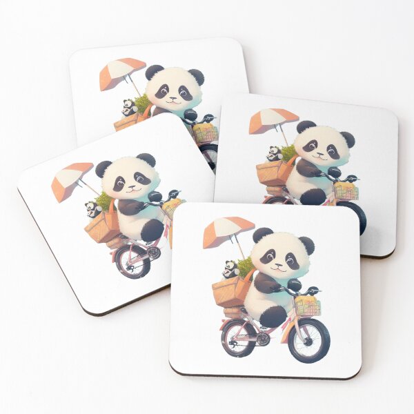 Item preview, Clipart of a cute panda driving a cycle.  designed and sold by Vegasstickers.