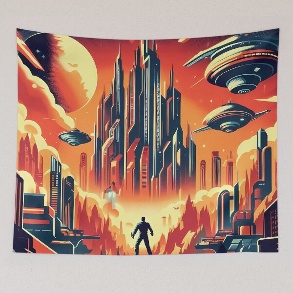 Item preview, Retro Sci-Fi Poster B designed and sold by Vitalka-uk.