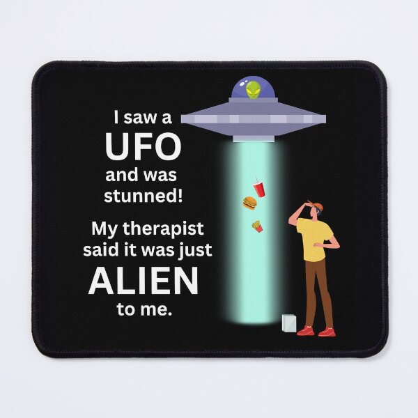 Item preview, UFO Makes a Pit Stop designed and sold by HolidaysBlaze Designs For You.