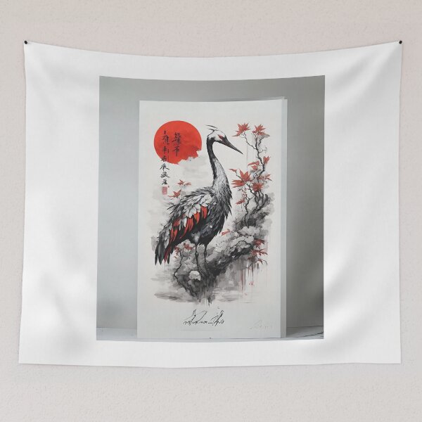 Item preview, japanees style crane  designed and sold by irosh madushan.
