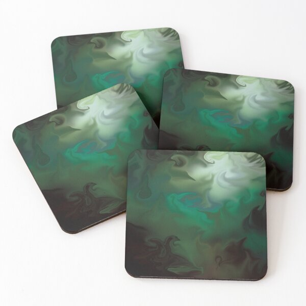 Item preview, Abstract Green Waves of Hope  designed and sold by Splashedoverart.
