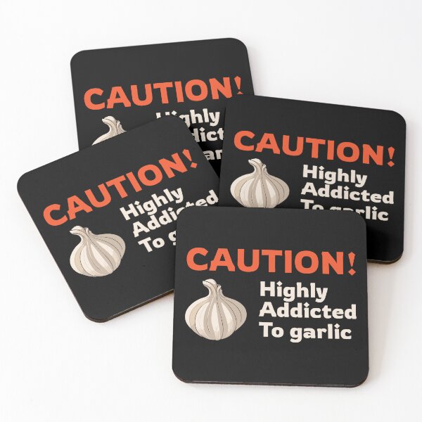 Item preview, Caution! Highly addicted to garlic. designed and sold by twisted-dot.
