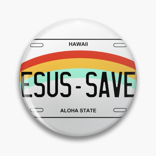 Item preview, Jesus Saves License Plate designed and sold by mgarate.