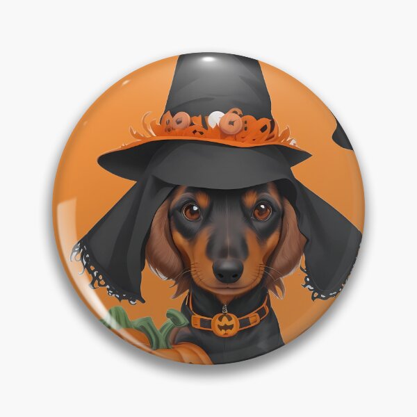 Item preview, Halloween Dachshund Pumpkin Art: Scary and Cute designed and sold by purrfect pattern.