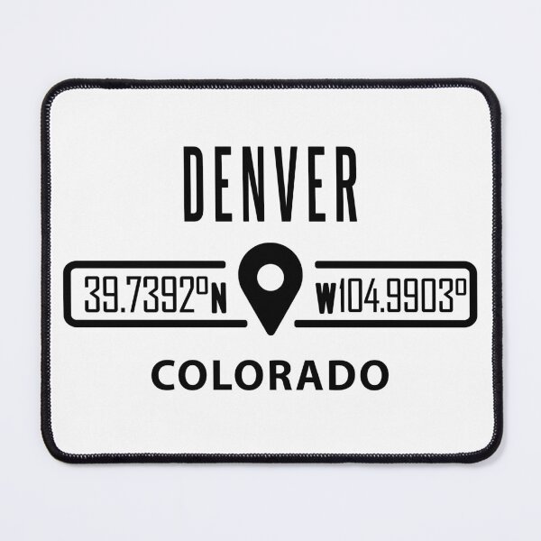 Item preview, Denver Colorado GPS Location Coordinates - Black designed and sold by IdentiTee Studios.