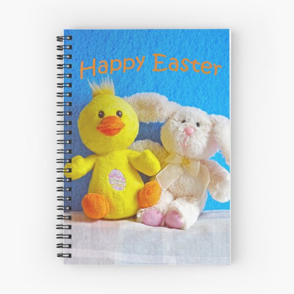 Item preview, Happy Easter Chick & Bunny designed and sold by Frankie Cat Photography.