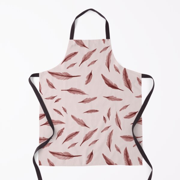 Item preview, feather retro soft pink colour style fabric pattern designed and sold by ironpalette.