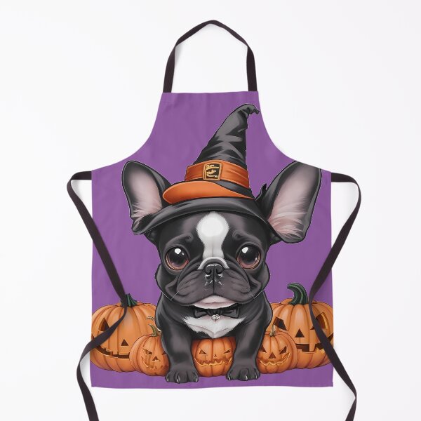 Item preview, Blackghoul Frenchie Pumpkin Artwork designed and sold by purrfect pattern.