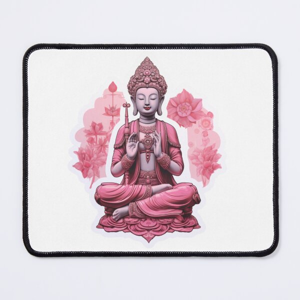 Item preview, Buddha statue pink , buddha Modern art 3D pink statue designed and sold by MartynGrey.