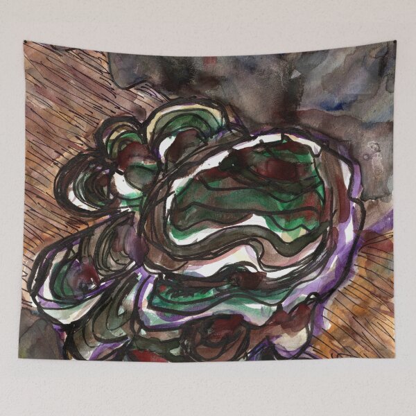 Item preview, Turkey Tail Mushrooms 1 designed and sold by Isabelle Herring.