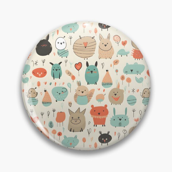 Item preview, Cute cartoon animals seamless pattern 02 designed and sold by Malalod.