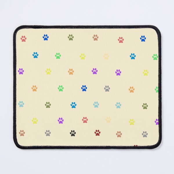 Item preview, colorful footprints cat dog designed and sold by ZiphGames.