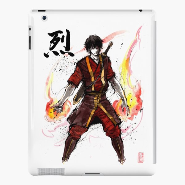 Zuko from Avatar with sumi ink and watercolor iPad Snap Case