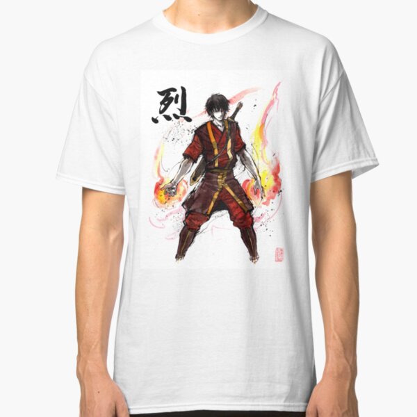 Zuko from Avatar with sumi ink and watercolor Classic T-Shirt