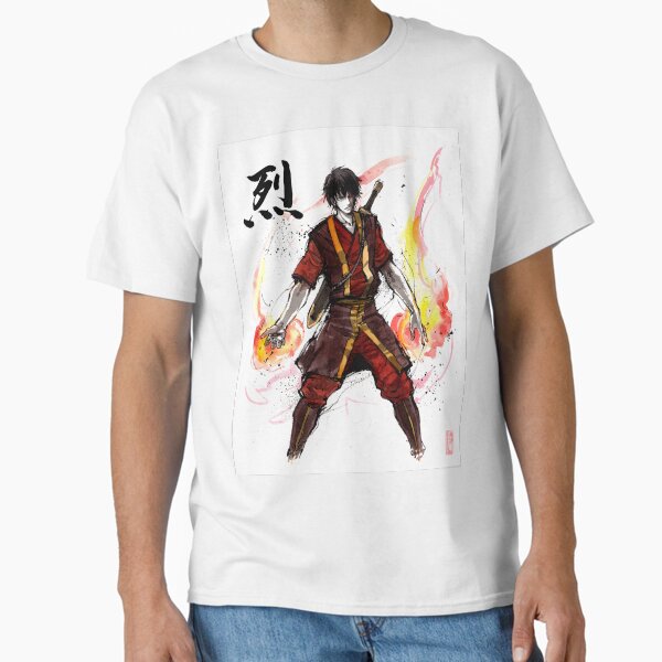 Aperçu de l'œuvre Zuko d'Avatar avec de l'encre sumi et aquarelle créée et vendue par Mycks.