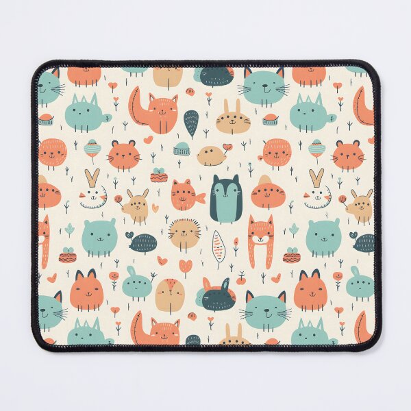 Item preview, Cute cartoon animals seamless pattern 03 designed and sold by Malalod.