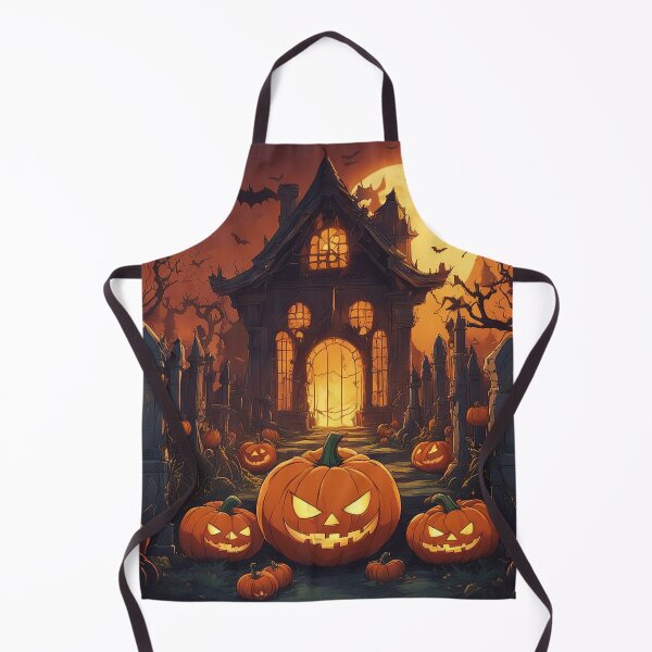 Aperçu de l'œuvre Spooky Halloween Scary Pumpkin - Creepy Jack-O'-Lantern Art créée et vendue par The-Library.