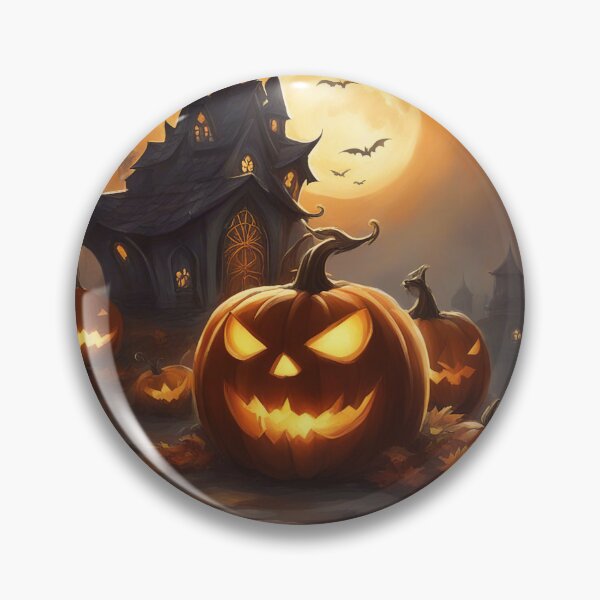 Artikelvorschau, Halloween Scary Pumpkin Art - Creepy Jack-O'-Lantern Decor entworfen und verkauft von The-Library.