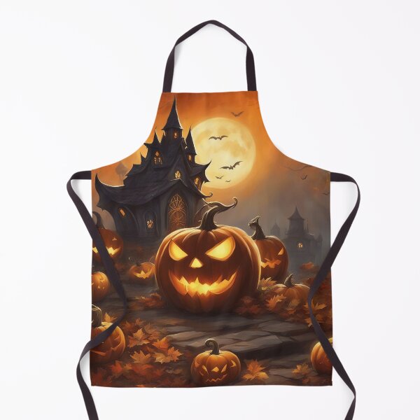 Aperçu de l'œuvre Halloween Scary Pumpkin Art - Creepy Jack-O'-Lantern Decor créée et vendue par The-Library.