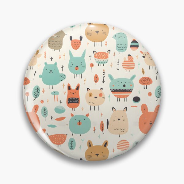Item preview, Cute cartoon animals seamless pattern 04 designed and sold by Malalod.