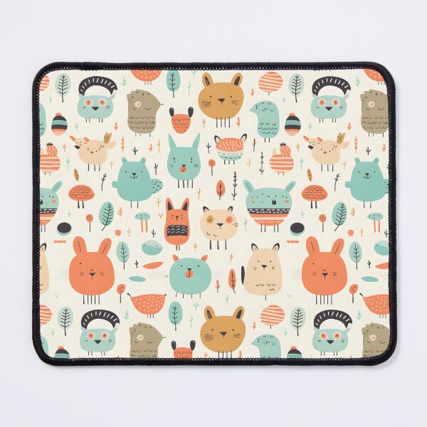 Item preview, Cute cartoon animals seamless pattern 04 designed and sold by Malalod.