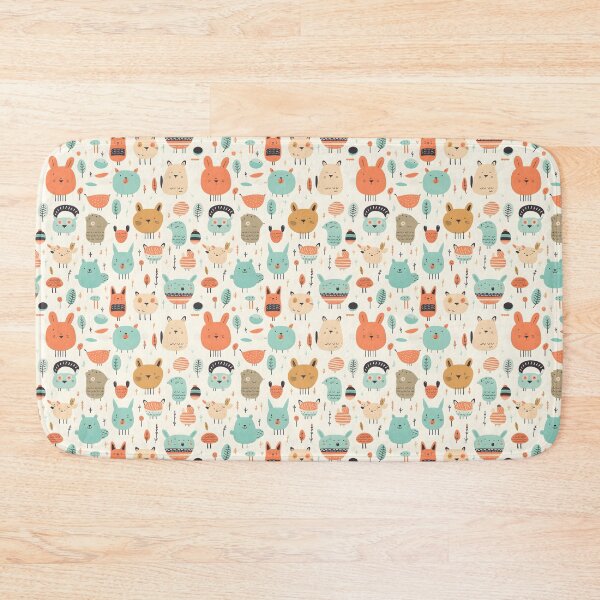 Item preview, Cute cartoon animals seamless pattern 04 designed and sold by Malalod.