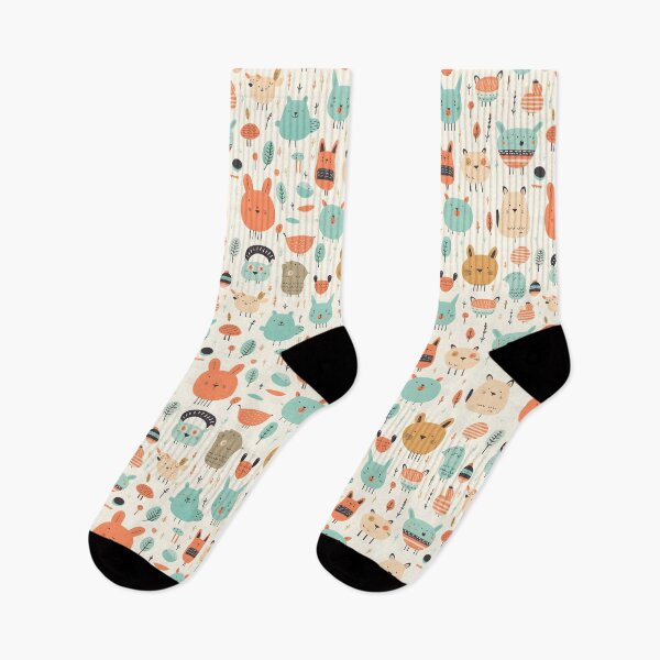 Item preview, Cute cartoon animals seamless pattern 04 designed and sold by Malalod.