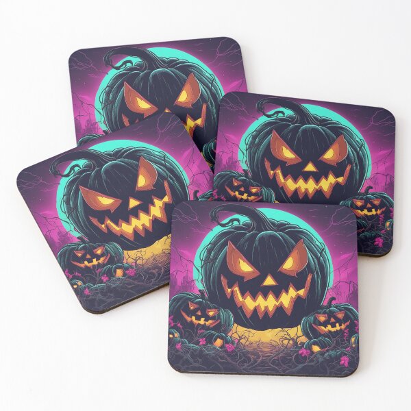 Item preview, Eerie Halloween Scary Pumpkin Art designed and sold by The-Library.