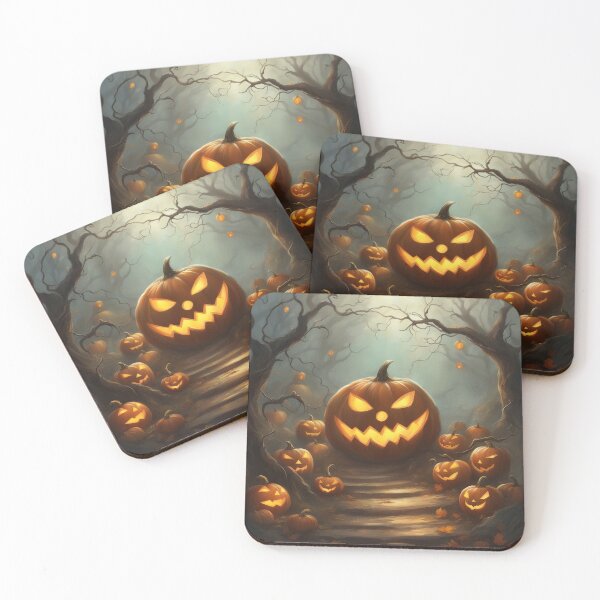 Item preview, Spine-Chilling Halloween Scary Pumpkin Art designed and sold by The-Library.