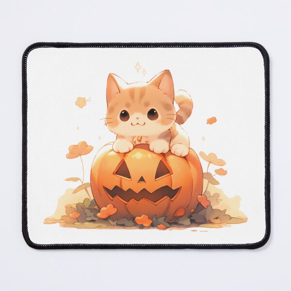 Niedliche Halloween-Grußkarte Mit Katze & Kürbis – Lustig Und Perfekt Für Katzenfans