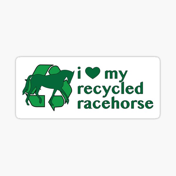 Item preview, Recycled Racehorse Rectangle designed and sold by bellamousse design co.
