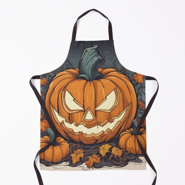 Aperçu de l'œuvre Halloween Scary Pumpkin Art - Eerie Jack-O'-Lantern Decor créée et vendue par The-Library.