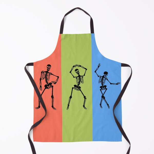 Item preview, Dancing Vintage Skeletons Red Green Blue designed and sold by Remek-Design.